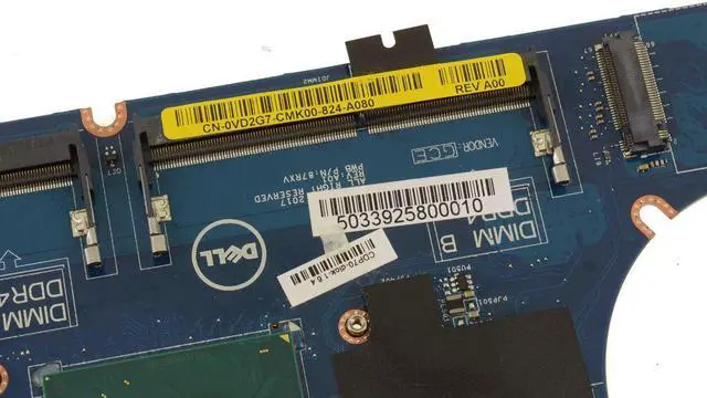Alt view image 3 of 5 - Dell OEM Latitude 5480 Motherboard System Board i5 2.6GHz Motherboard VD2G7