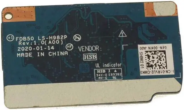 Alt view image 2 of 2 - Dell OEM Latitude 9510 Junction Circuit Board for Keyboard Palmrest 1RVJ2