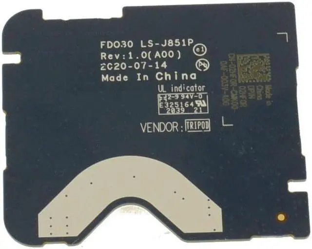 Alt view image 2 of 2 - Dell OEM XPS 9310 2-in-1 Junction Circuit Board for Palmrest 2HF0R