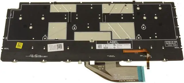 Alt view image 2 of 4 - Dell XPS 7390 9310 2-in-1 Backlit Keyboard White XD3H3 WW39R VKJ01