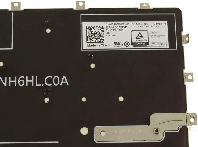 Alt view image 3 of 3 - New Dell OEM Latitude 9510 9520 Backlit Keyboard 3R93D