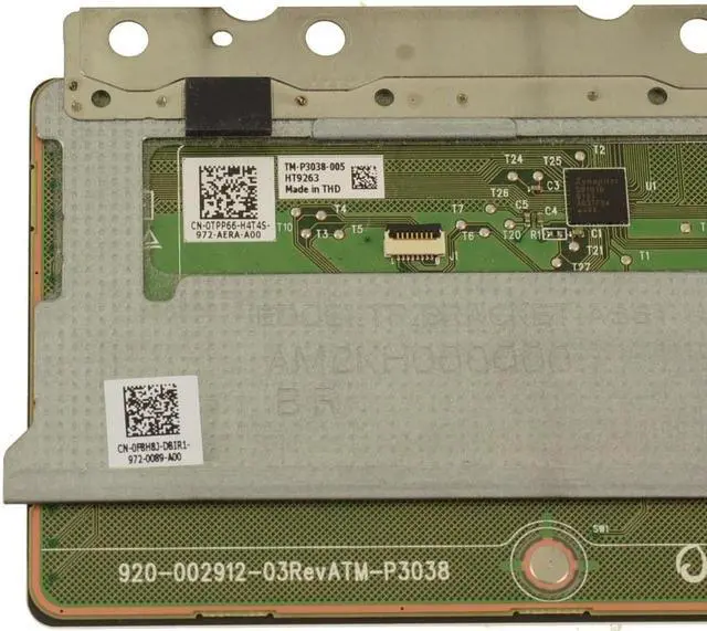 Alt view image 3 of 3 - White Dell OEM Alienware m15 R3 Touchpad Sensor Module F8H8J TPP66
