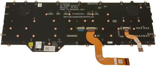 Alt view image 2 of 5 - US INTL OEM Alienware m17 R4 Mechanical Backlit Laptop Laptop Keyboard R679V