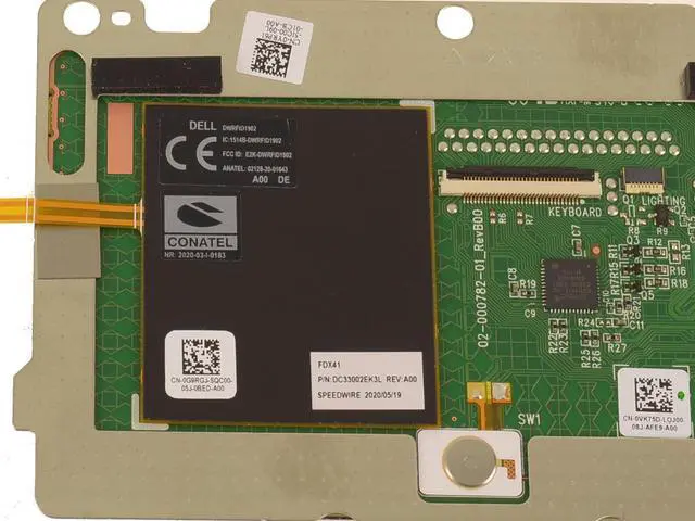 Alt view image 3 of 3 - Dell OEM Latitude 7410 Laptop Touchpad Sensor Module NFC Mouse Buttons NFCVK75D