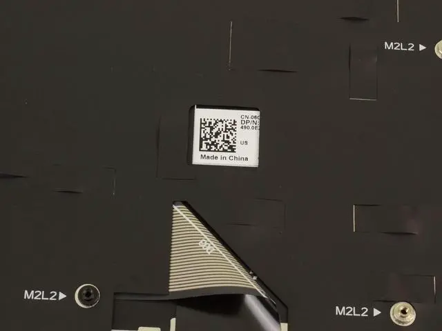 Alt view image 4 of 4 - Dell OEM Inspiron 5485 5482 5491 2-in-1 Keyboard Palmrest Laptop Keyboard 4K3R3