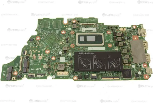Alt view image 2 of 5 - Dell 1M6H4 Laptop Motherboard for Inspiron 5590 Vostro 5590 - Intel Core i5-10210U - 8GB RAM - DDR4 - Integrated Graphics