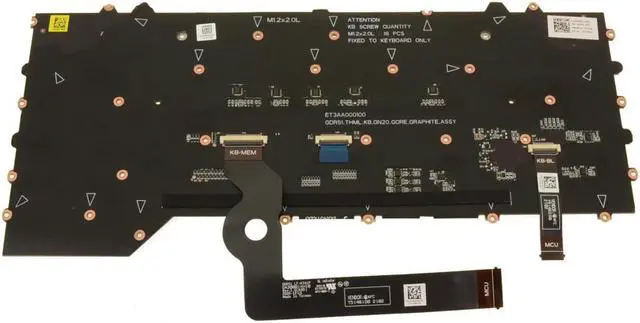 Alt view image 2 of 5 - OEM Alienware m15 R4 Mechanical Backlit Laptop Keyboard Laptop Keyboard 34RD6