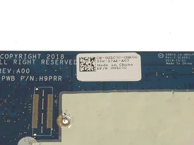 Alt view image 3 of 5 - Dell OEM Chromebook 3100 Laptop Motherboard System Board Motherboard W1C7C