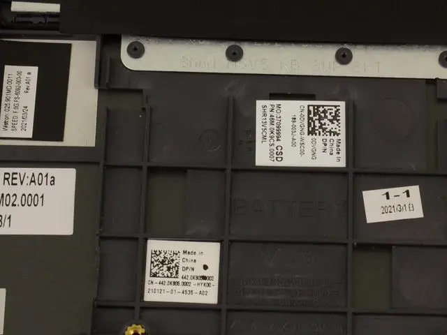 Alt view image 3 of 6 - New Dell OEM Vostro 5300 5301 Palmrest Backlit Keyboard Assembly DVGNG