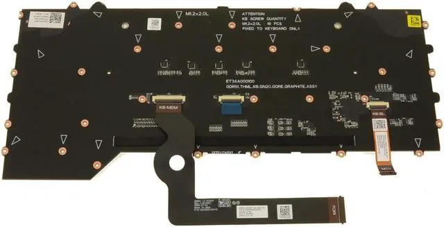 Alt view image 2 of 6 - US INTL OEM Alienware m15 R4 Mechanical Backlit Laptop Laptop Keyboard CJ6YF