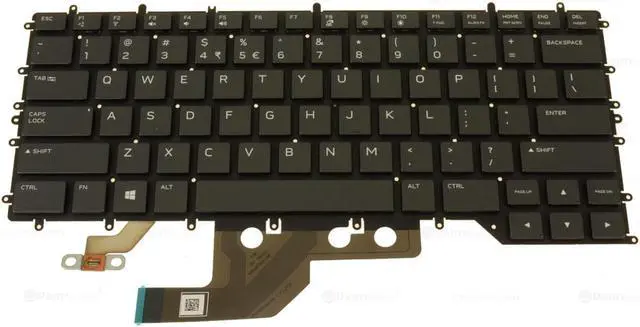 Main image of New US INTL OEM Alienware m15 R2 Backlit Laptop Keyboard Assembly US INTL 1JVRC
