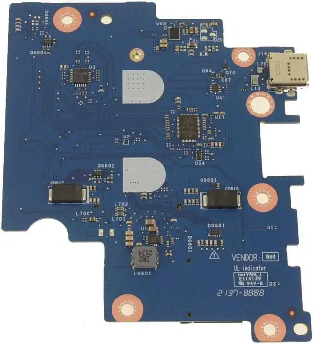 Alt view image 2 of 3 - Dell OEM Chromebook 3100 Laptop Right-Side USB Ports IO Circuit Board Y3GN9 WWAN
