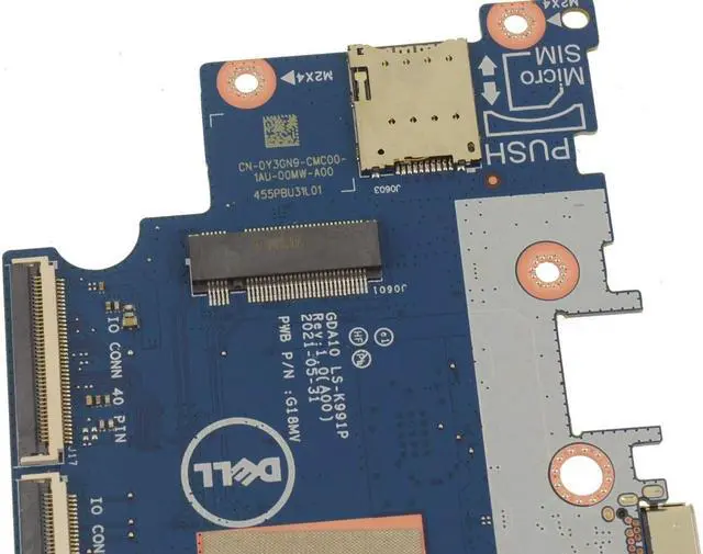 Alt view image 3 of 3 - Dell OEM Chromebook 3100 Laptop Right-Side USB Ports IO Circuit Board Y3GN9 WWAN