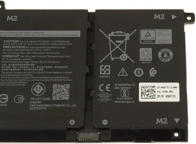 Alt view image 9 of 9 - Dell OEM Original Inspiron 5402 5502 Latitude 3510 4-Cell 53Wh Battery H5CKD