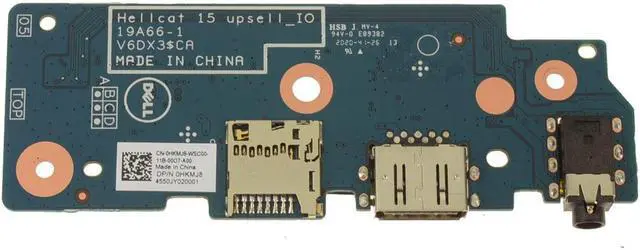 Alt view image 2 of 2 - Dell OEM Inspiron 7506 2-in-1 Black USB Audio Port IO Circuit Board HKMJ8