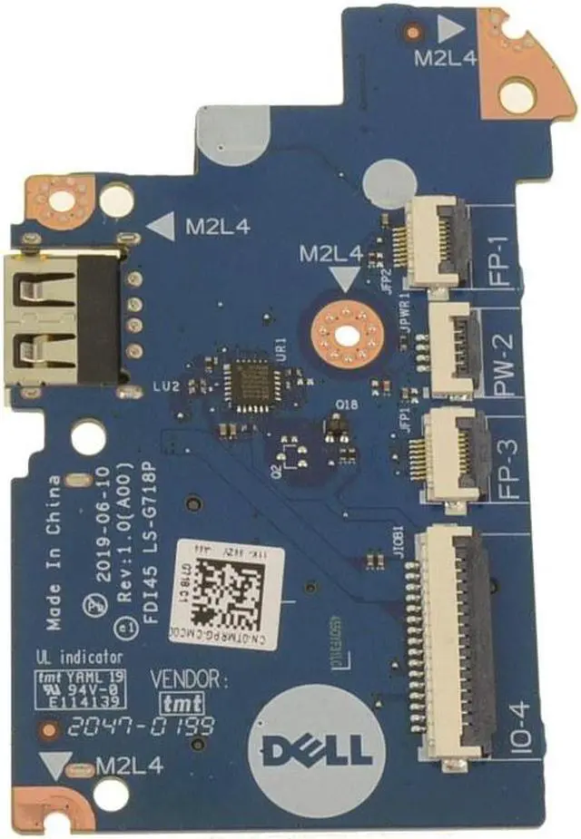 Alt view image 4 of 5 - DELL OEM USB CARD READER BOARD W-CABLE INSPIRON 3501 P90F - 630RT LS-G718P