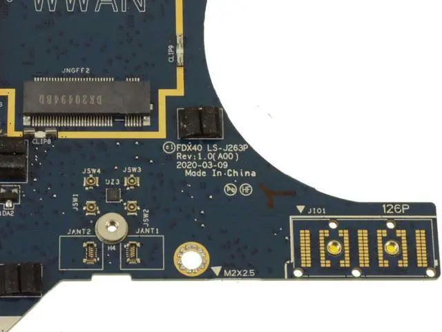 Alt view image 2 of 4 - Dell OEM Latitude 7410 Right-side IO Circuit Board Audio USB Power  WDKDT