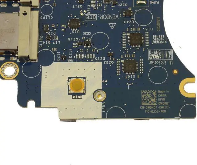 Alt view image 4 of 4 - Dell OEM Latitude 7410 Right-side IO Circuit Board Audio USB Power  WDKDT
