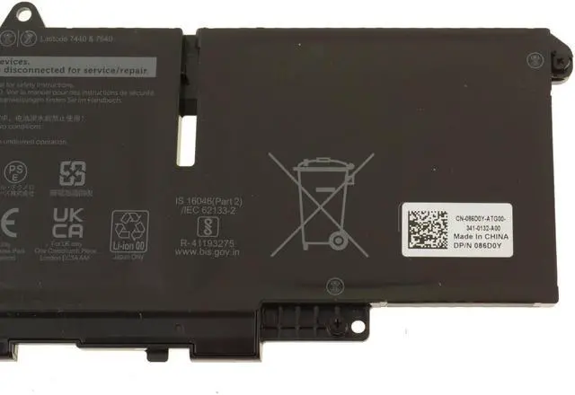Alt view image 4 of 5 - New  Dell OEM Original Latitude 7440 7340 7640 57Wh 3-cell Laptop Battery 66DWX