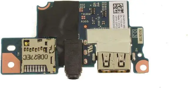 Main image of Dell OEM Vostro 5300 Right-side IO Circuit Board  SD Slot Audio USB Port 3P22V