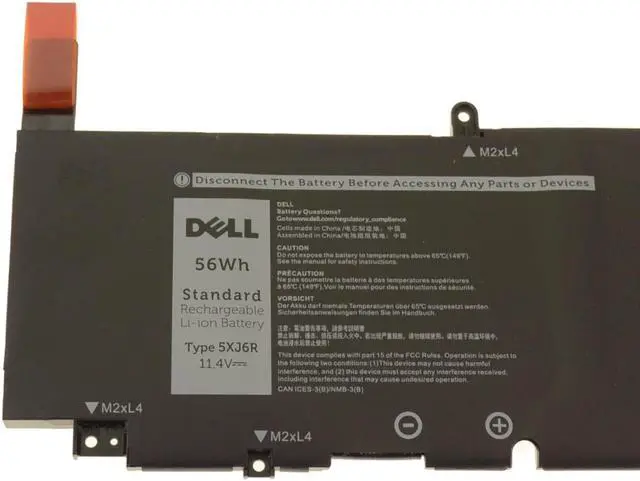 Alt view image 2 of 6 - Dell OEM Original Precision 5750 5760 XPS 9700 9710 3-Cell 56Wh Battery 5XJ6R
