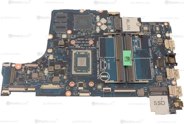 Main image of Dell P92W5 GDI53 LA-K001P Inspiron 15 3505 Laptop Motherboard With AMD Athlon Silver 3050U - 2.30GHz - 3.20 GHz Max Turbo - DDR4 Compatible - 2400 MHz