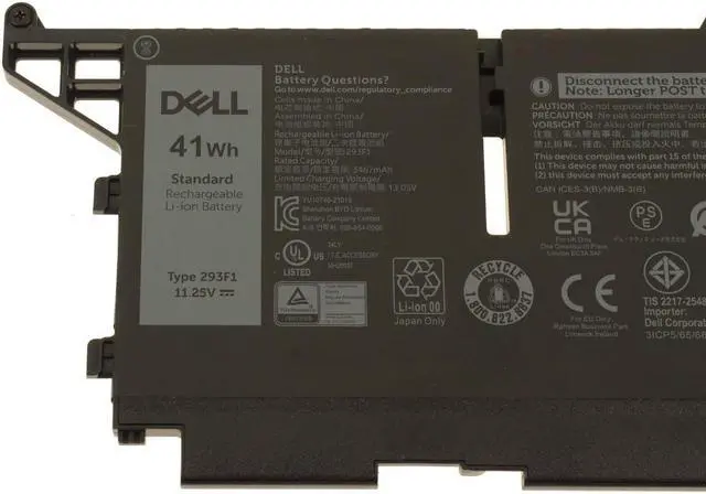 Alt view image 3 of 5 - Dell OEM Original Latitude 5430 5530 7430 7330 7530 5330 41Wh Battery 293F1