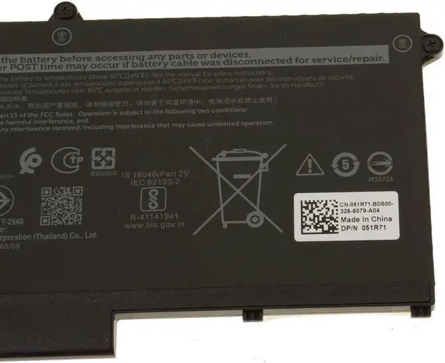 Alt view image 4 of 5 - Dell OEM Original Latitude 5430 5530 7430 7330 7530 5330 41Wh Battery 293F1