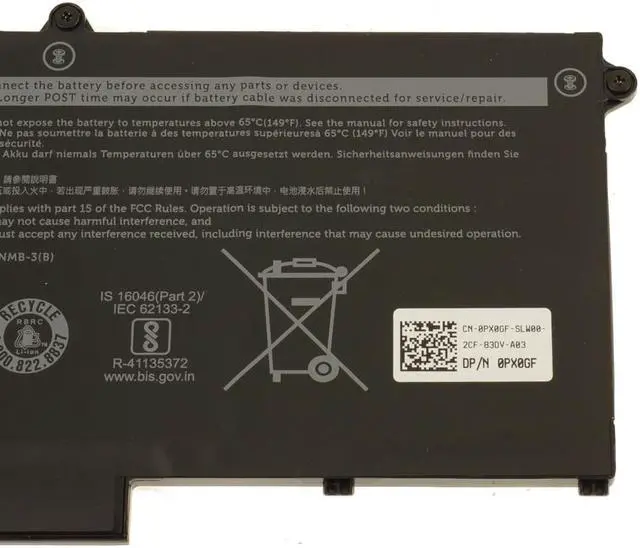 Alt view image 4 of 5 - Dell OEM Original Latitude 5430 5530 7430 7330 7530 5330 58Wh Battery FK0VR