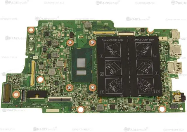 Alt view image 4 of 7 - Dell OEM Latitude 13 3379 Motherboard System Board  Intel Core i3 2GHz CPU NMKX7