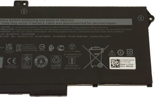 Alt view image 4 of 6 - Dell OEM Original Latitude 5420 5520 Precision 3560 4-Cell 63Wh Battery RJ40G