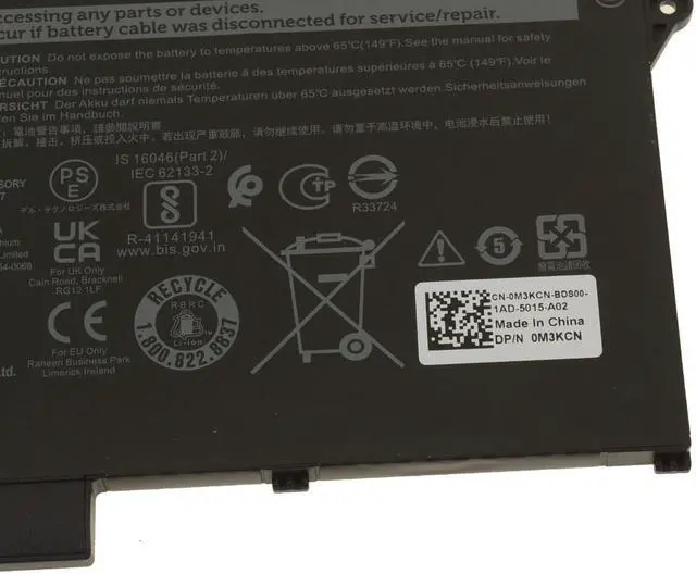 Alt view image 4 of 4 - Dell OEM Original Latitude 5420 5520 Precision 3560 3-Cell 42Wh Battery WY9DX