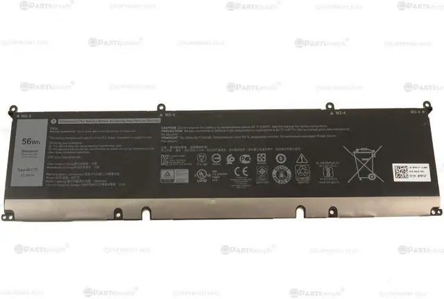 Alt view image 2 of 6 - Dell 8FCTC Replacement Battery For XPS 15 9500 - 3-cell - Lithium-ion - 56 Wh - 11.4 Volts