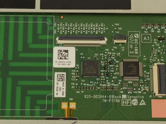 Alt view image 4 of 4 - Black Dell OEM Latitude 7430 Laptop Touchpad Sensor Module  Bracket RJ5D8