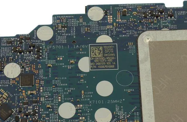 Alt view image 4 of 5 - Dell W3XW5 Genuine Inspiron 5502 Laptop Motherboard - CPU Included - 1.7 GHz - DDR4 Compatible