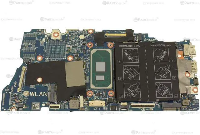 Main image of Dell XWV63 HELLCAT 14 ICL 8L Laptop Motherboard for Inspiron 5400 2-in-1 - Intel Core i5-1035G1 - DDR4