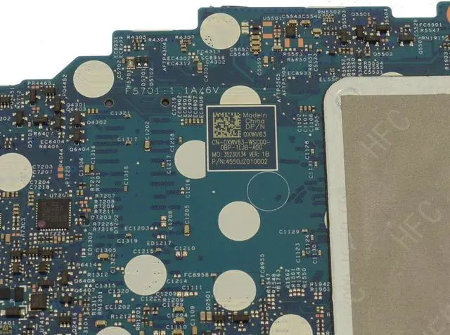 Alt view image 3 of 4 - Dell XWV63 HELLCAT 14 ICL 8L Laptop Motherboard for Inspiron 5400 2-in-1 - Intel Core i5-1035G1 - DDR4