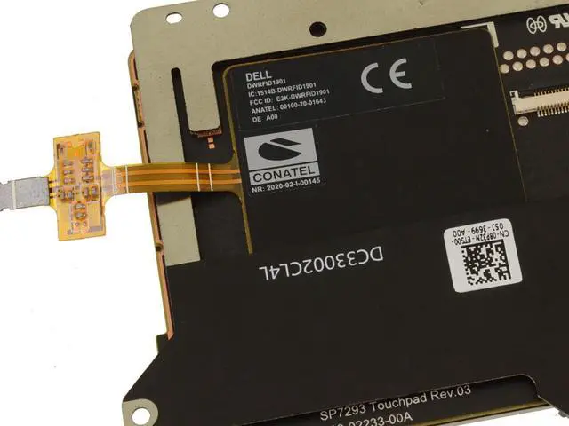 Alt view image 3 of 3 - Dell OEM Latitude 9510 9520 Touchpad Sensor Module RFID Mouse Buttons RFID8P32M