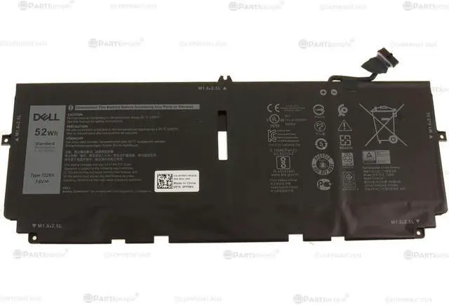 Alt view image 3 of 6 - New Dell Original XPS 9300 9310 Laptop 4-Cell 52Wh OEM Battery 722KK