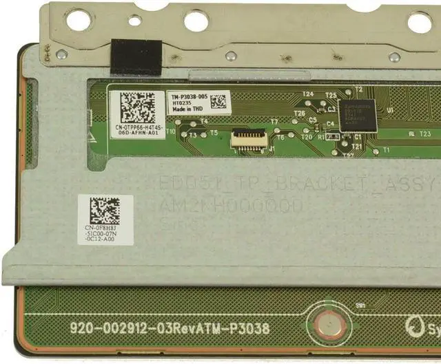 Alt view image 3 of 3 - Black Dell OEM Alienware m15 R3 Touchpad Sensor Module F8H8J
