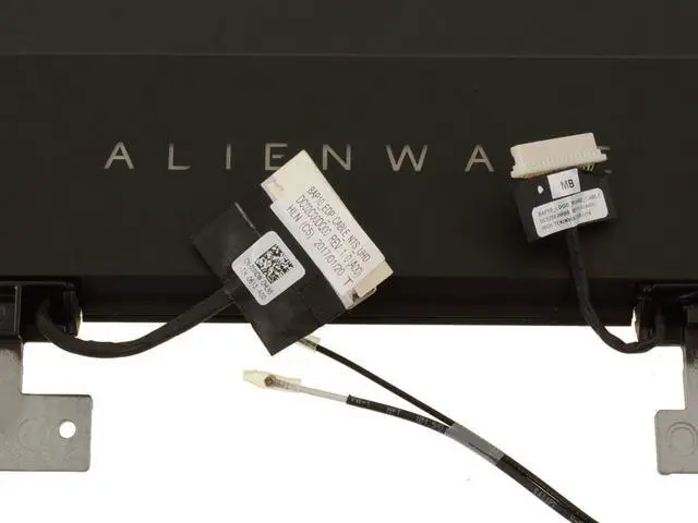 Alt view image 3 of 5 - Dell DJY62 15.6 Inches UHD LCD Screen Assembly with HD Webcam and WLAN Cables for Alienware 15 R3 Gaming Laptop - Silver - Non-Touch - 60 Hertz - Matte