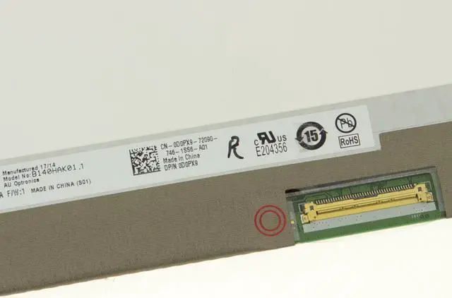 Alt view image 4 of 6 - Dell OEM Latitude 5480 14" Touchscreen FHD LCD LED Widescreen LCD Screen D0PX9