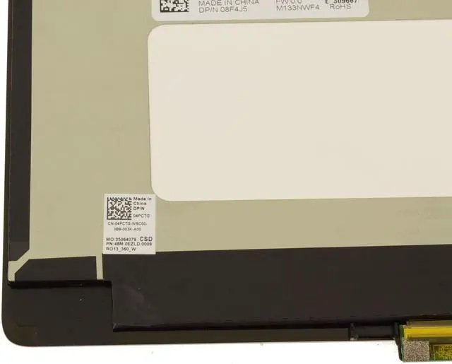 Alt view image 5 of 6 - Dell 4PCTG 13.3-inch Replacement Touch Screen LCD Screen For Inspiron 13 7386 - 1920 x 1080 - 30-pin Connector