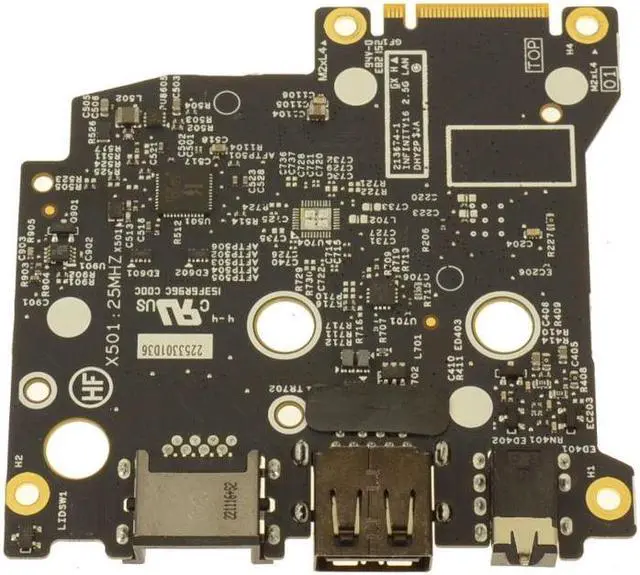 Alt view image 2 of 4 - OEM Alienware m16 R1 Left Side Network RJ-45 USB Audio Port IO Circuit  T2VJ7