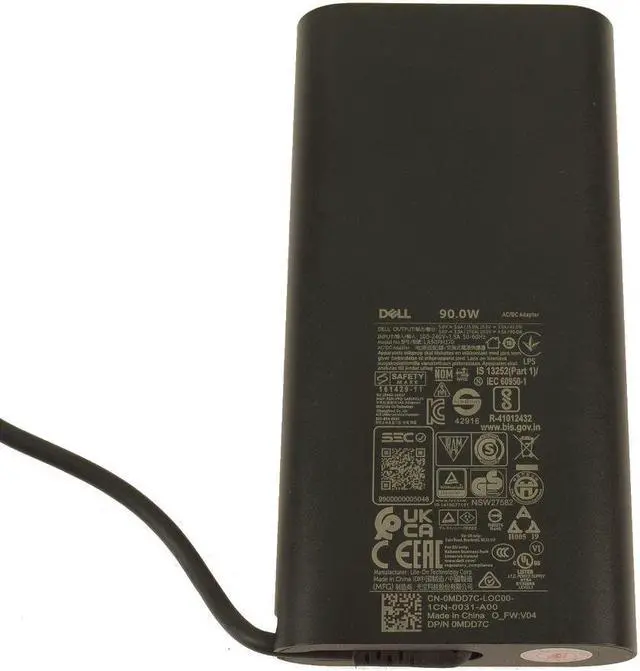 Alt view image 11 of 14 - New Dell OEM 90-watt AC Power Adapter Charger USB Type-C 90W TDK33 R2M8K