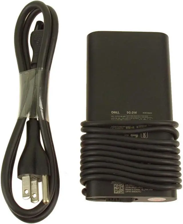Alt view image 10 of 14 - New Dell OEM 90-watt AC Power Adapter Charger USB Type-C 90W TDK33 R2M8K