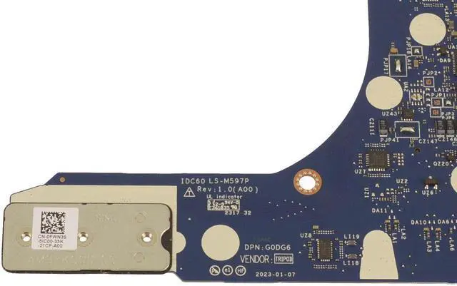 Alt view image 5 of 5 - Dell OEM Latitude 7640 Right-side IO Circuit Board Audio USB Power  NM2Y6