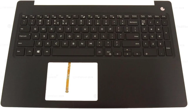 Main image of US Intl Dell OEM Inspiron 5570 5575 Palmrest Keyboard Laptop Keyboard 039F9