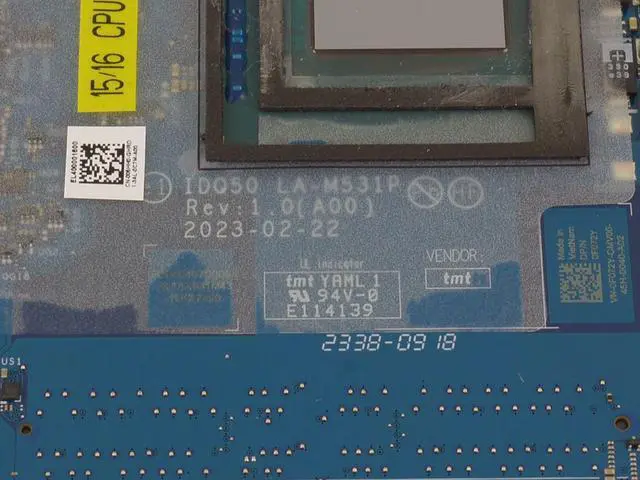 Alt view image 5 of 6 - Dell G15 5530 Gaming Laptop Motherboard F072Y With Intel I7-13650hx Nvidia Geforce Rtx 4060 8gb Gddr6 Gpu And Dual-channel Ddr5 Compatible