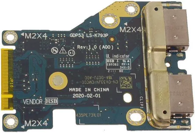 Alt view image 2 of 2 - OEM Alienware m15 R5 Ryzen Edition USB Ports IO Circuit Board Right Side V33JN